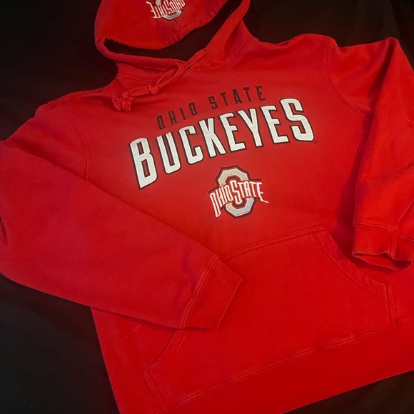 #200 Ohio State buckeyes Scarlet and gray college hoodie - Picture 9 of 15